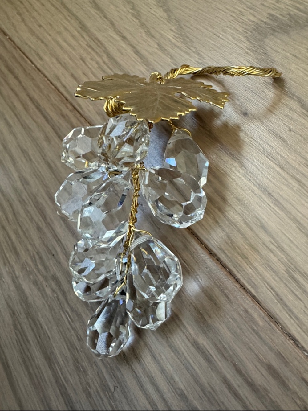 Retired Swarovski Crystal Grape Cluster from the "Sparkling Fruit" collection